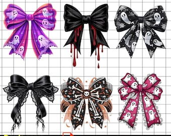 Coquette Bow Halloween PNG, Spooky Vibes , Clipart, Pumpkin Skull, Girly Fall Shirt Design