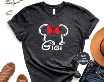 Gigi Mouse Shirt, Grandma mouse shirt, Disney family shirt, women's Disney shirt, Disney grandma shirt, Disneyworld shirt, Disney Shir