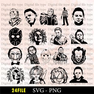 Halloween Horror Movie Killers Svg,Halloween svg,horror movie svg bundle, Halloween svg bundle, Horror Characters, horror svg, scary svg