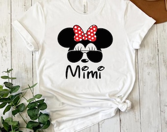 Mimi Mouse Disney Family Shirt, Grandma Mouse Shirt – Disney Grandma Tee for Women, Disneyworld Gift, Fun Shirts for Grandmas