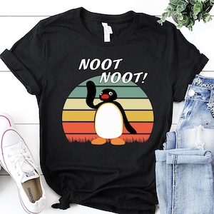Camiseta Pingu Noot Noot: divertida camiseta con meme de pingüino para amantes de los pingüinos, adorable camiseta de animal, regalo divertido.