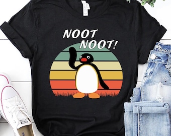 Camiseta Pingu Noot Noot: Meme divertido de pingüino, camiseta de algodón suave