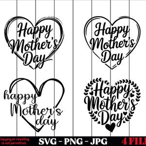 Happy Mother&#39;s Day SVG, Mothers Day Svg, Mothers Heart Svg, Mother Svg, Mom Svg, Mothers Day Shirt Svg, Mothers Day Cut file, Cut files