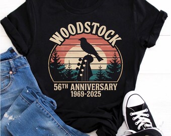 Woodstock 1969 Shirt Retro Hippie Van Tee Vintage 60s Music Festival Gift Unisex Retro Style