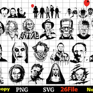 Halloween Horror Movie Killers Svg,Halloween svg,horror movie svg bundle, Halloween svg bundle, Horror Characters, horror svg, scary svg