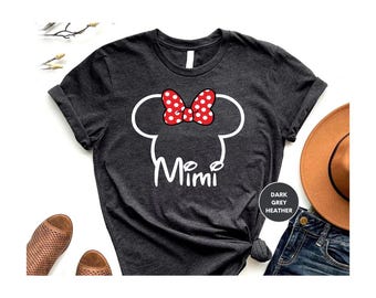 Mimi Mouse Shirt, Grandma mouse shirt, Disney family shirt, women's Disney shirt, Disney grandma shirt, Disneyworld shirt, Disney Shir