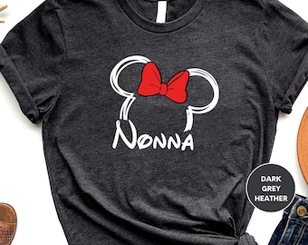 Nonna Mouse Shirt, Grandma Mouse T-Shirt, Disney Family Shirt, Women's Disney Shirt, Disney Grandma Tee, Disneyworld, Disney Shirt for Women