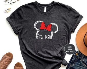 Big Sis Mouse Shirt, auntie mouse shirt, Sister shirt, gift for Sister , Disney Family Shirt, Disneyworld shirt,group disney shirts