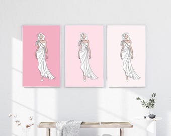 Fashion Sketch, Modern Minimalistic Drawing, Living Room Wall Art, Fashion Illustration, Woman Fashion Sketch Wall Décor, JPG, Fashion Print