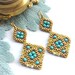 Luiza Cruz reviewed Bead Tutorial Amarante earrings pattern with superduo, swarovski and seed beads
