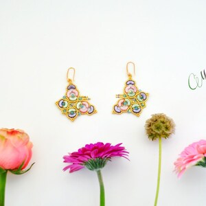 Farfalla earrings bead tutorial with swarovski and arcos beads. Pdf step by step tutorial