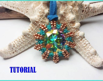 Le soleil pendant tutorial with swarovski