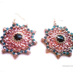 Calipso Earrings Tutorial. Bead pattern