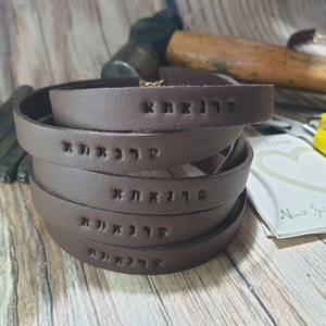 Mens Bracelet-Leather Bracelet-Dad Bracelet Personalized Leather Bracelet-Mens Name Bracelet-For Him Bracelet-Couple Bracelets-Husband Gift image 10