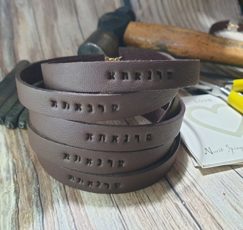 Mens Bracelet-Leather Bracelet-Dad Bracelet Personalized Leather Bracelet-Mens Name Bracelet-For Him Bracelet-Couple Bracelets-Husband Gift image 10