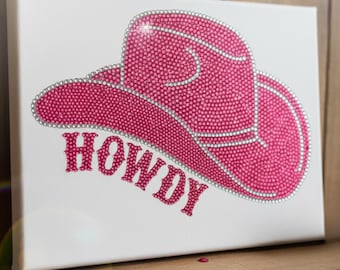 Kit DIY de peinture diamant Howdy – Art de strass en cristal
