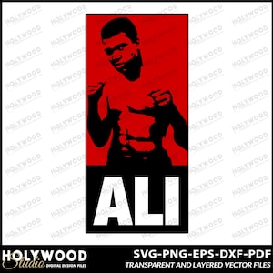 Muhammad Ali Boxing Legend Digital Download, Iconic Boxer Art, Motivational Sports, Bold Ali Poster Design, Digital File For Boxing Fans