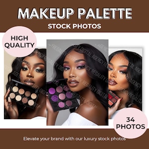 Door AI gegenereerde stockfoto&#39;s voor make-up: Beauty en haarverzorging (34 png-bestanden met hoge resolutie) (commercieel gebruik) (digitale download)