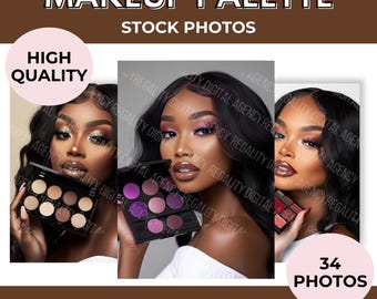 Fotos de stock de maquillaje generadas por IA: Belleza y cuidado del cabello (34 PNG de alta resolución) (Uso comercial) (Descarga digital)