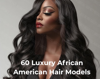 African American Hair Model Stock Photos: Beauty & Haircare (Digital Download)