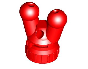 Archivo SLT para impresión 3D, Tapa doble para inhalador de aceites esenciales, popper