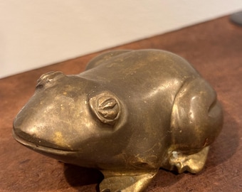 Vintage Brass Frog, Unique Design. Made in India