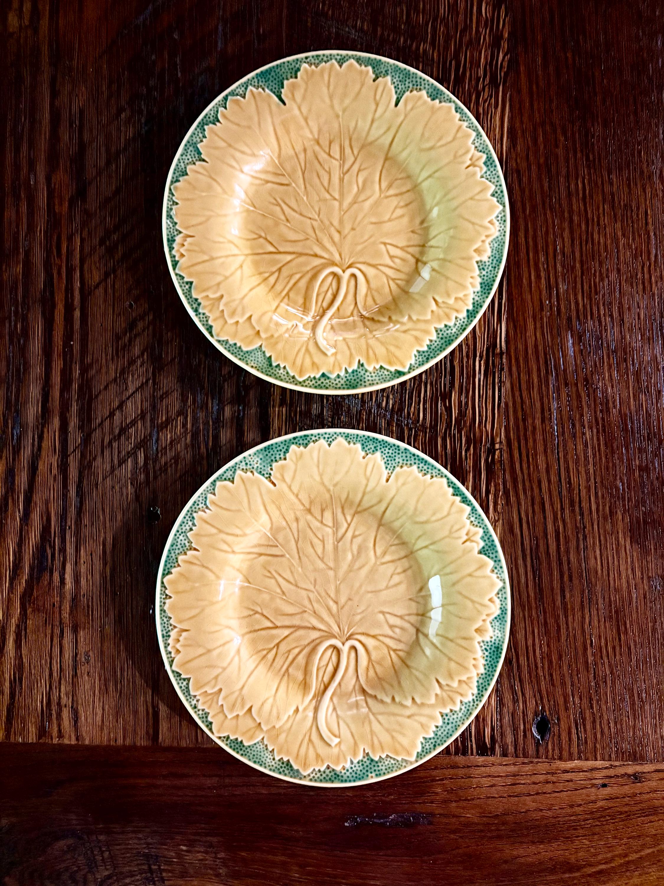 Antique Green and Gold Plates - Etsy