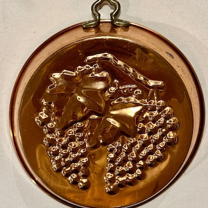 Vintage Copper and Brass Grape Cluster Mold