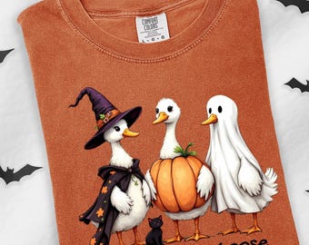 Boo Ghost Goose Png Halloween Goose Png Halloween Shirt Autumn Png Skeleton Goose Halloween Sublimation Design Funny Halloween Png