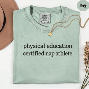 Gym leraar shirt cadeau voor coach sport T-shirt gym leraar shirt lichamelijke opvoeding kleding gym leraar tshirt