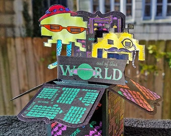 Out of this World - Space Invader Box Card