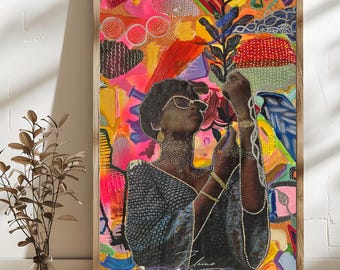 Illuminated Spirit | Wall Decor | Mixed Media | Fine Art Giclée Print