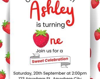 Strawberry invitation