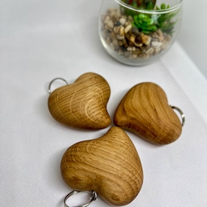 Wooden Heart Keychain |  Personalised Keychain | Wooden Keychain | Wood heart