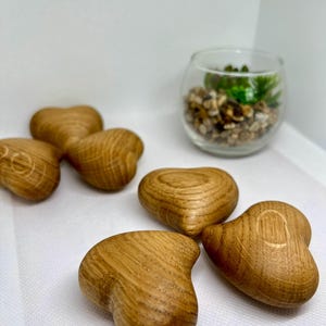 Set of Wooden Hearts |Wooden Heart Keychain |Handmade heart | Rustic Decor | Set Wooden Hearts 3pcs | Eco-Friendly Gift Tags |