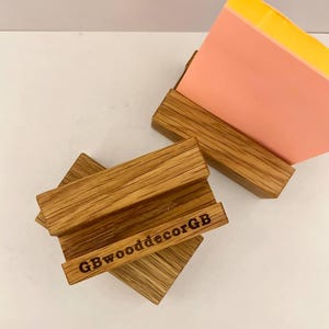Visitenkartenhalter | Holz-Kartenhalter | Kartenhalter mit LOGO | Büro Kartenhalter | Handmade Schreibtisch Organizer |
