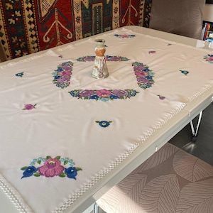 Embroidered Hungarian Table Cloth - Etsy