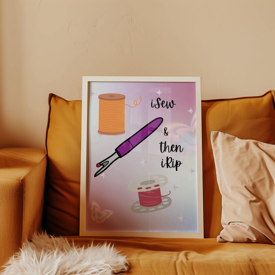 Seam Ripper Sewing Room Wall Art Design - Etsy