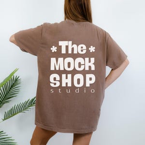 Espresso Comfort Colors Mockups, 1717 Comfort Colors Espresso Mockup, Comfort Colors Mockup, Mockup Short Sleeve Shirt BOHO tee mockup