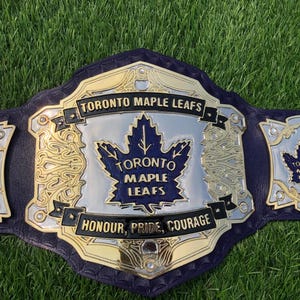 TORONTO MAPLE LEAFS 2 mm Messinggürtel für Erwachsene, Meisterschaftsgürtel, Wrestling-Titel