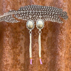 Modern Southwest Concho Dangle Earrings: Handmade Sterling Silver Cowgirl Jewelry - Amelia Collection
