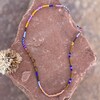 Meishan Curios Neck Tie Beaded Tube Necklace - Orange