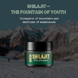30g Original Himalayan Shilajit Lab Tested 100 % Pure Organic Resin Fulvic Acid Minerals Mumio Vegan Immune & Vitality Booster for Men Women
