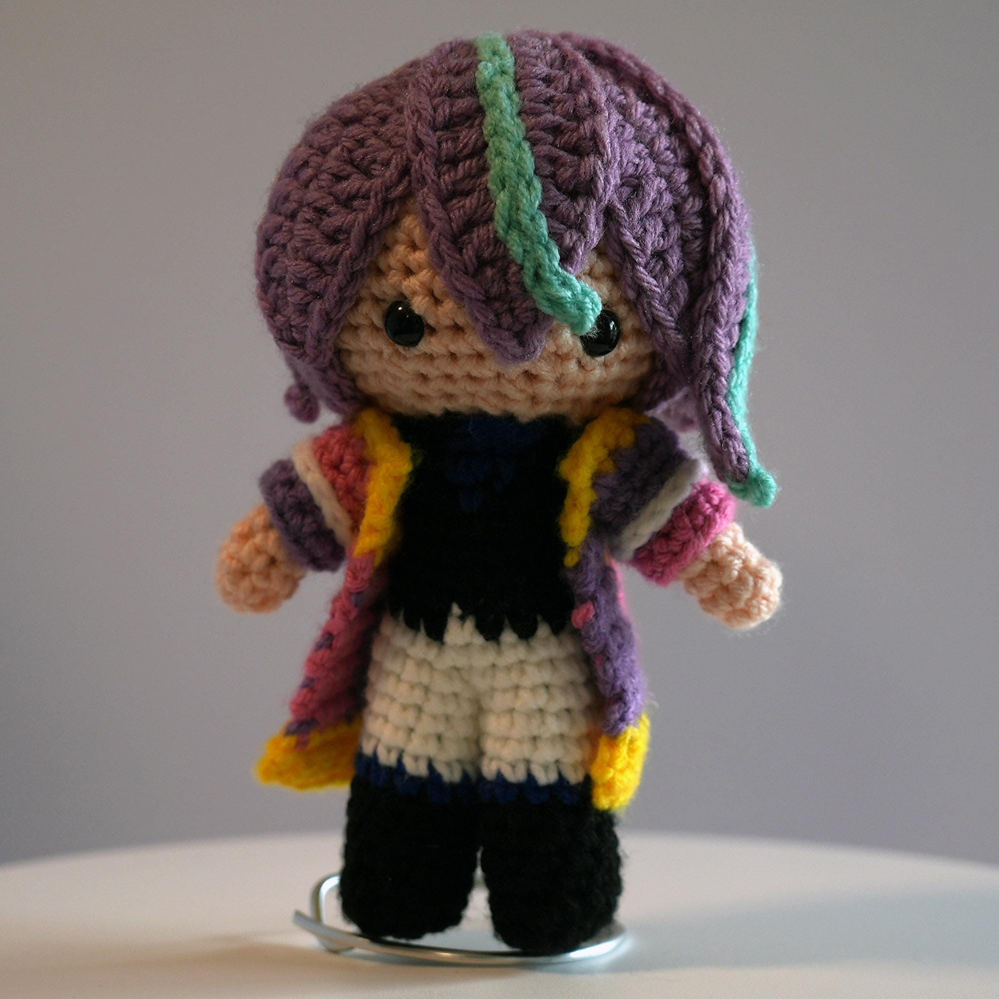 Kamishiro Rui – PJSK Crochet Anime Chibi Plush, Handmade Vocaloid