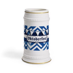 Oktoberfest Beer Stein Mug | Ceramic Beer Mug, German Beer Stein, Party Drinkware, Gifts for Beer Lovers, Oktoberfest Celebration