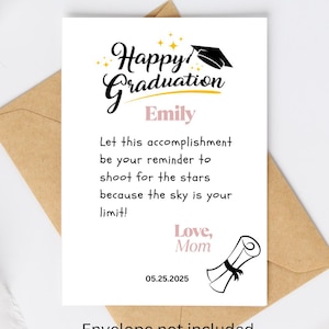 Tarjeta de felicitación de graduación
