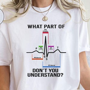 Funny EKG Shirt | ECG Heart Rhythm Tee | Gift for Nurses & Med Students