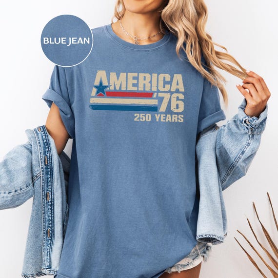 America 250 Years Shirt  1776 Retro Patriotic Tee  USA 250th Anniversary Shirt  Vintage 4th of July Outfit  Fourth of July T-shirt