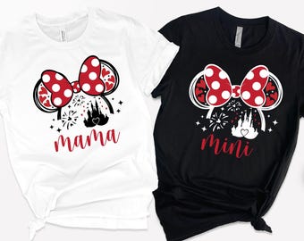 Personalized Minnie Mama Mini Tees | Matching Disneyworld Shirts | Mother's Day Gift