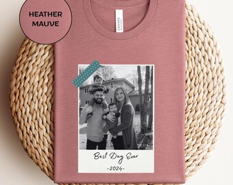 Custom Photo Polaroid T-Shirt – Personalized Family Gift